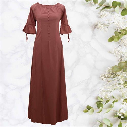  DESTINY LONG GOWN - PEACH - XXL