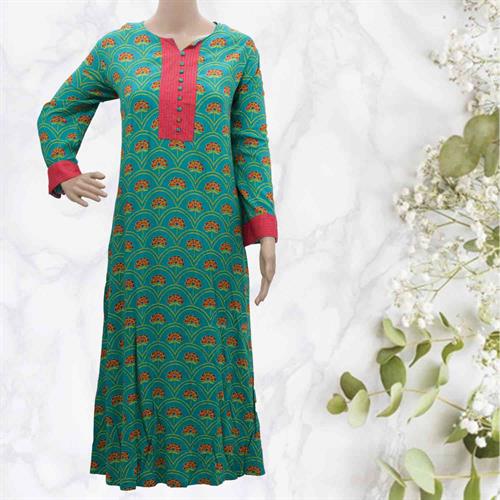 SHREE LONG KURTA GREEN- XXL