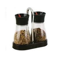 GLASS SPICE JAR SET OF 2 PCS