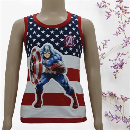 MARVEL KID'S HALF T-SHIRT RED- 2 YEARS