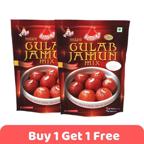 BAMBINO GULAB JAMUN INSTANT MIX 175 GM BUY1 GET1 FREE