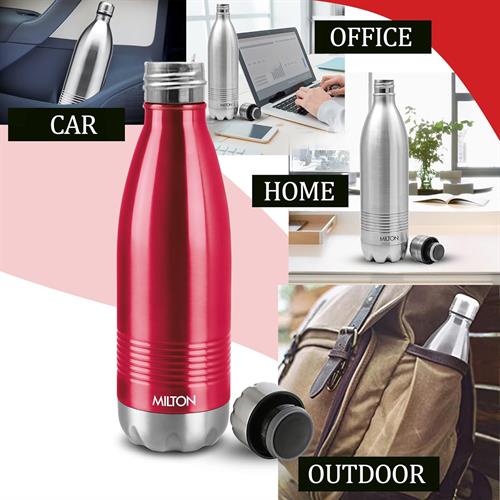 Milton Duo DLX 1000 Thermosteel1 Litre, Maroon