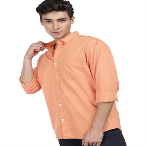 STARPICK MENS SHIRT LIGHT ORANGE - XL