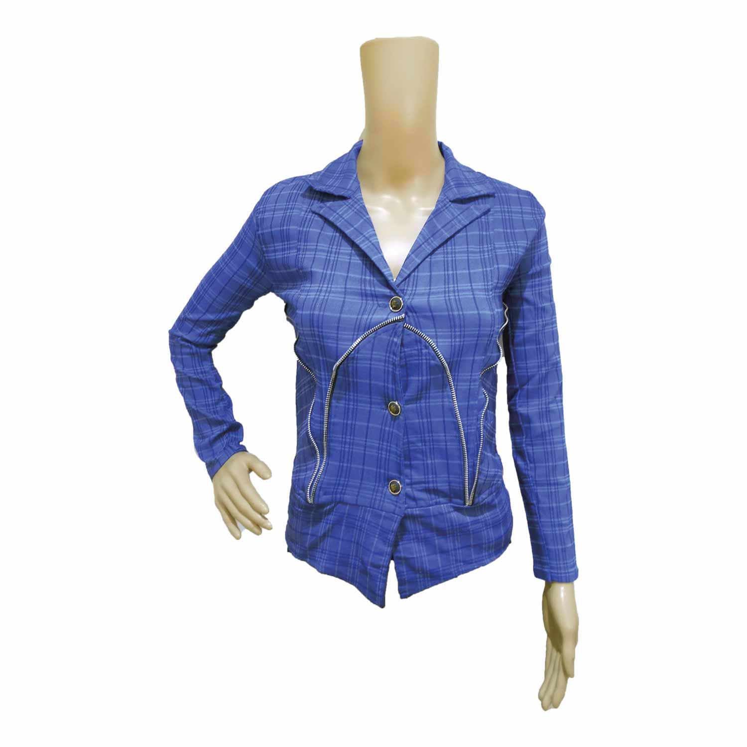 LADIE'S MISFIT JACKET BLUE FREE SIZE